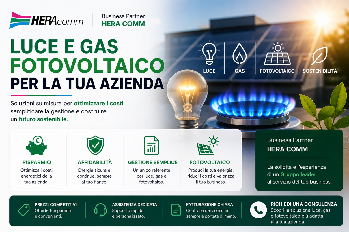 ENERGIA RINNOVABILE, GRUPPO HERA, HERA COMM, ANALISI LUCE E GAS , FOTOVOLTAICO, COLONNINE RICARICA